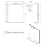 KUPATILSKI ORMARIC SA OGLEDALOM  KLO/FA LED 60 cm